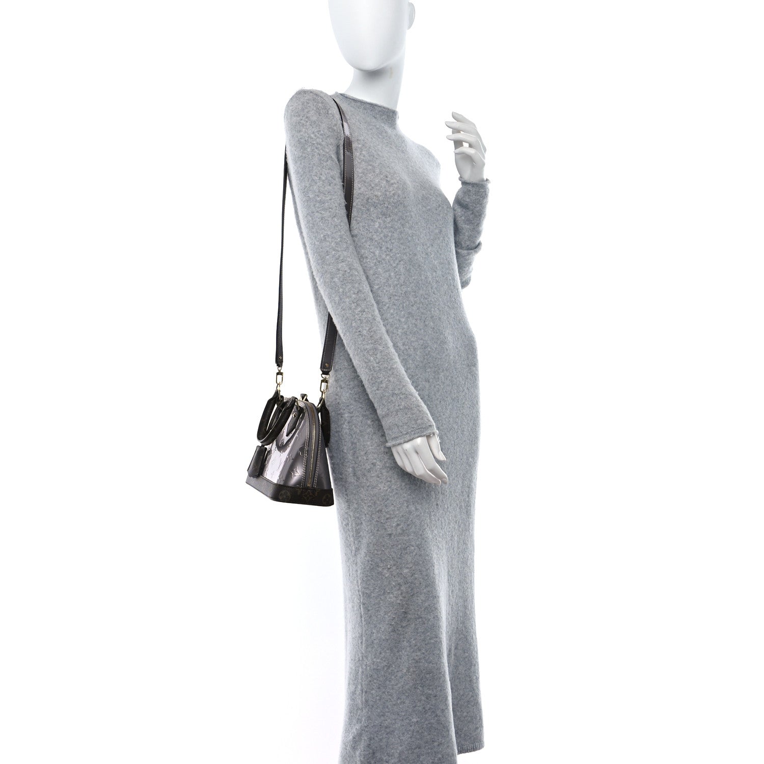Louis Vuitton Vernis Monogram Alma BB Taupe Metallise 2 of 8