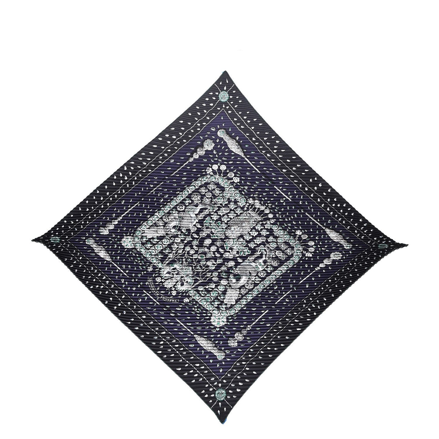 Silk Plisse Tresors Retrouves Scarf 90