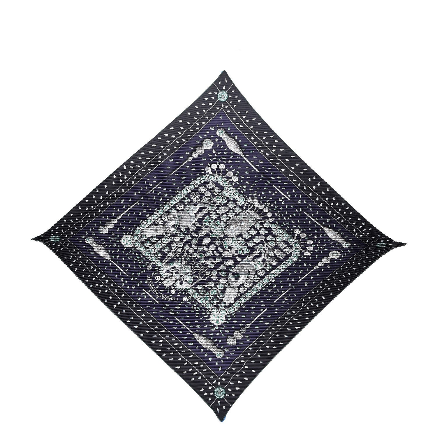 Hermes Silk Plisse Tresors Retrouves Scarf 90 1 of 4