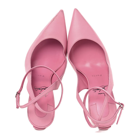 Calfskin Condora Sling 100 Pumps 38.5 Pink