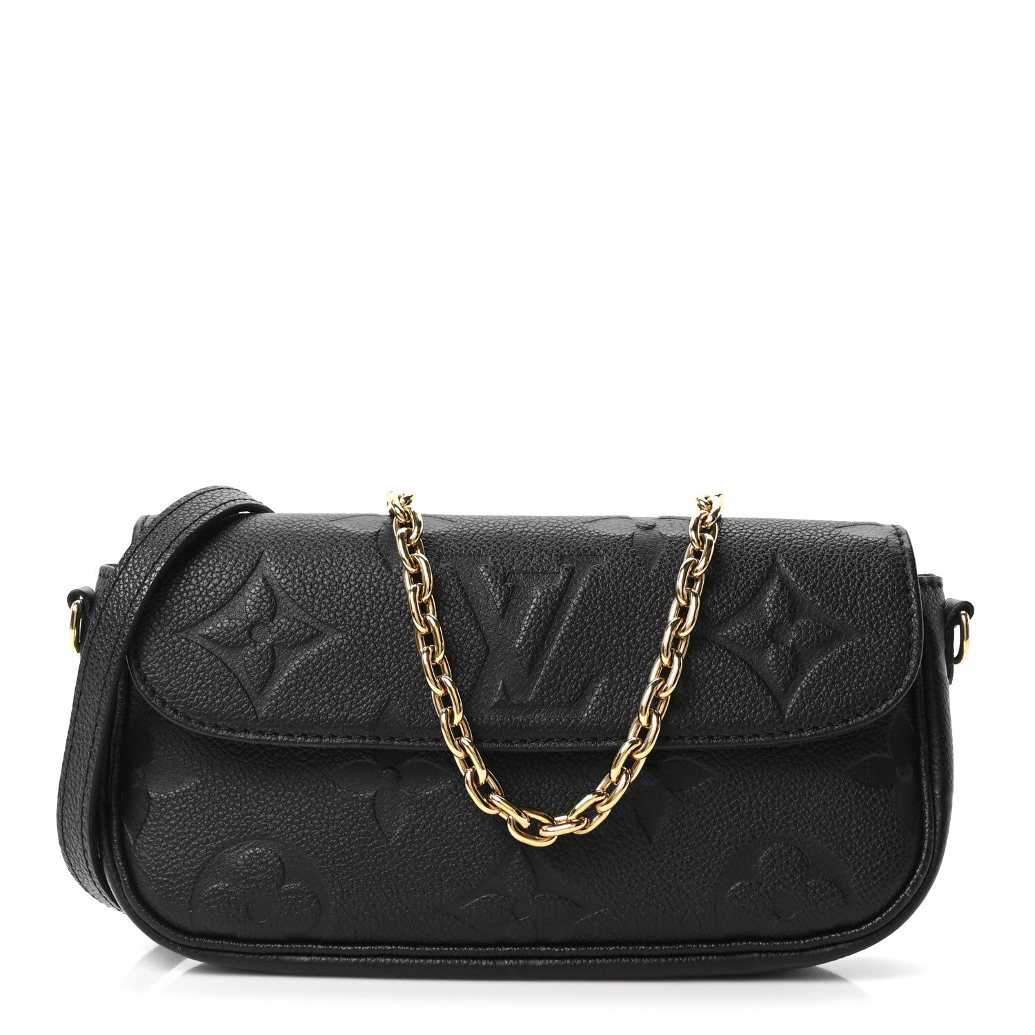 Louis Vuitton Empreinte Monogram Giant Ivy Wallet On Chain Black 1 of 9