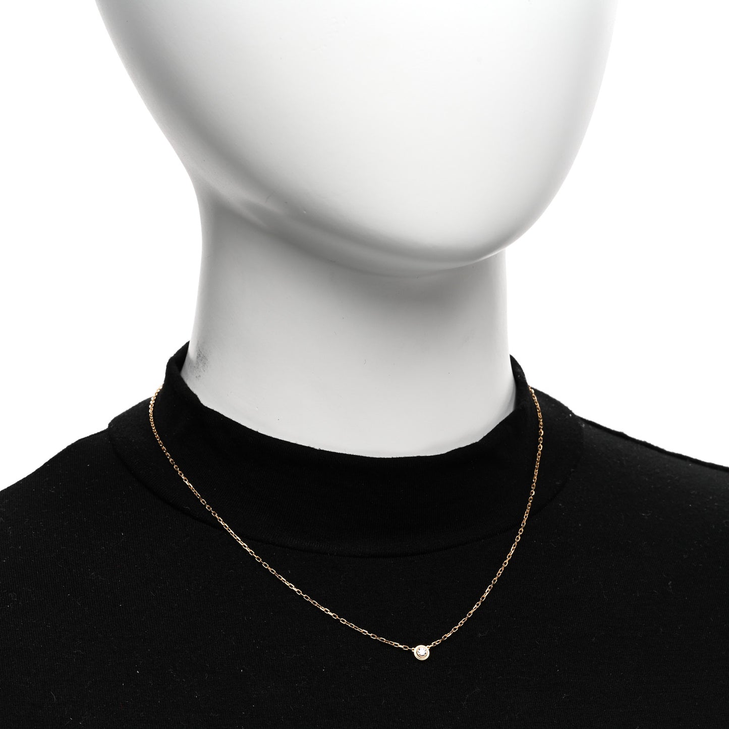 18K Pink Gold Diamond SM D'Amour Pendant Necklace