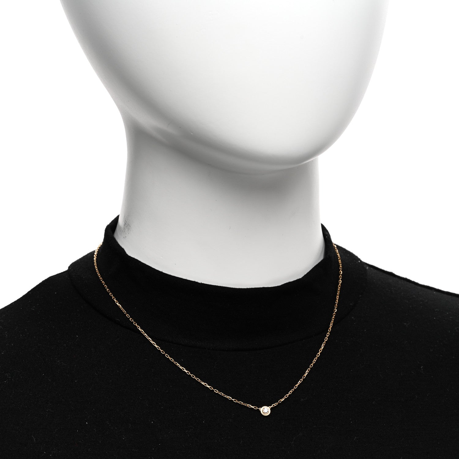 Cartier 18K Pink Gold Diamond SM D'Amour Pendant Necklace 2 of 4