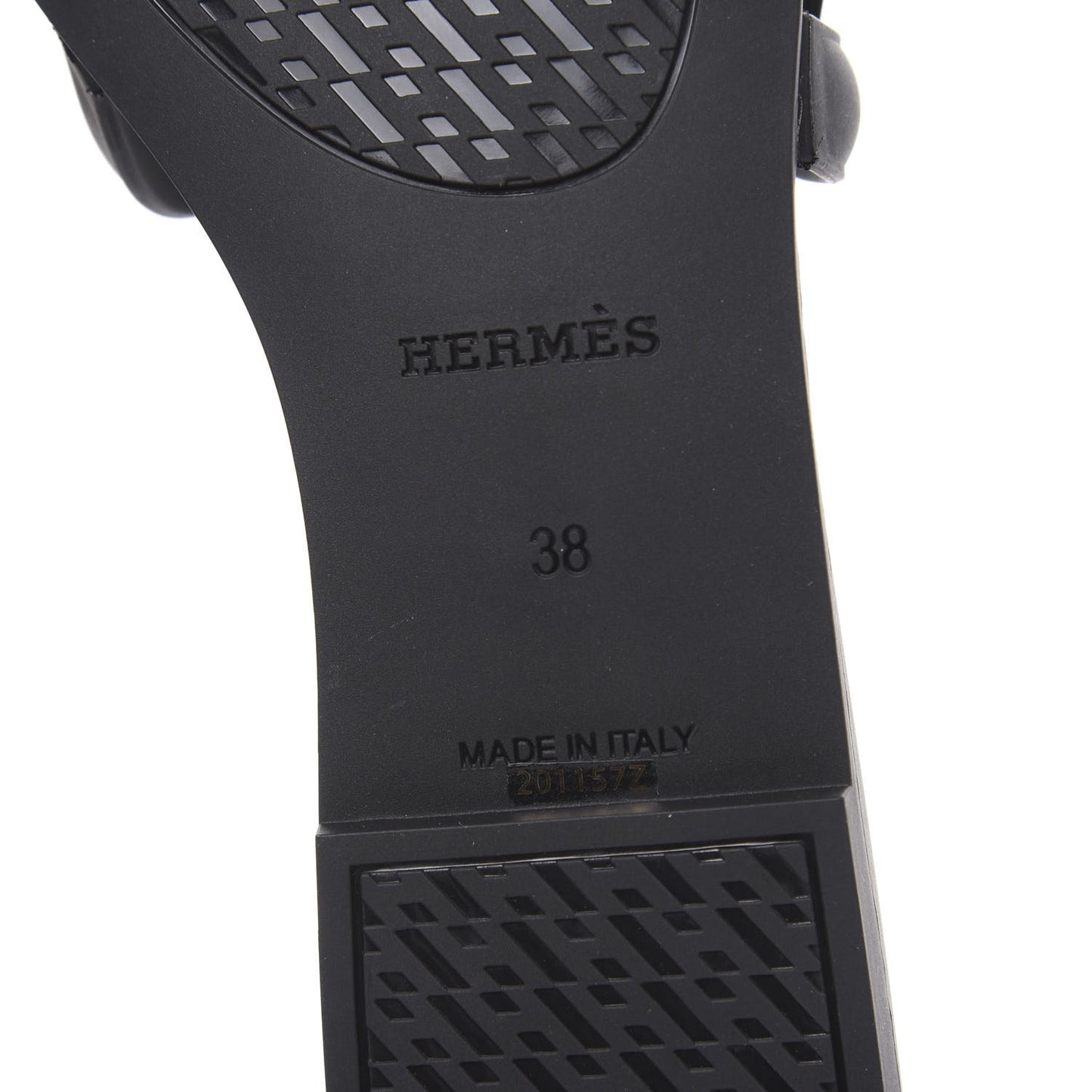 Rubber Aloha Sandals 38 Black