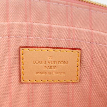 Louis Vuitton Damier Azur Neverfull MM GM Pochette Rose Ballerine 6 of 7