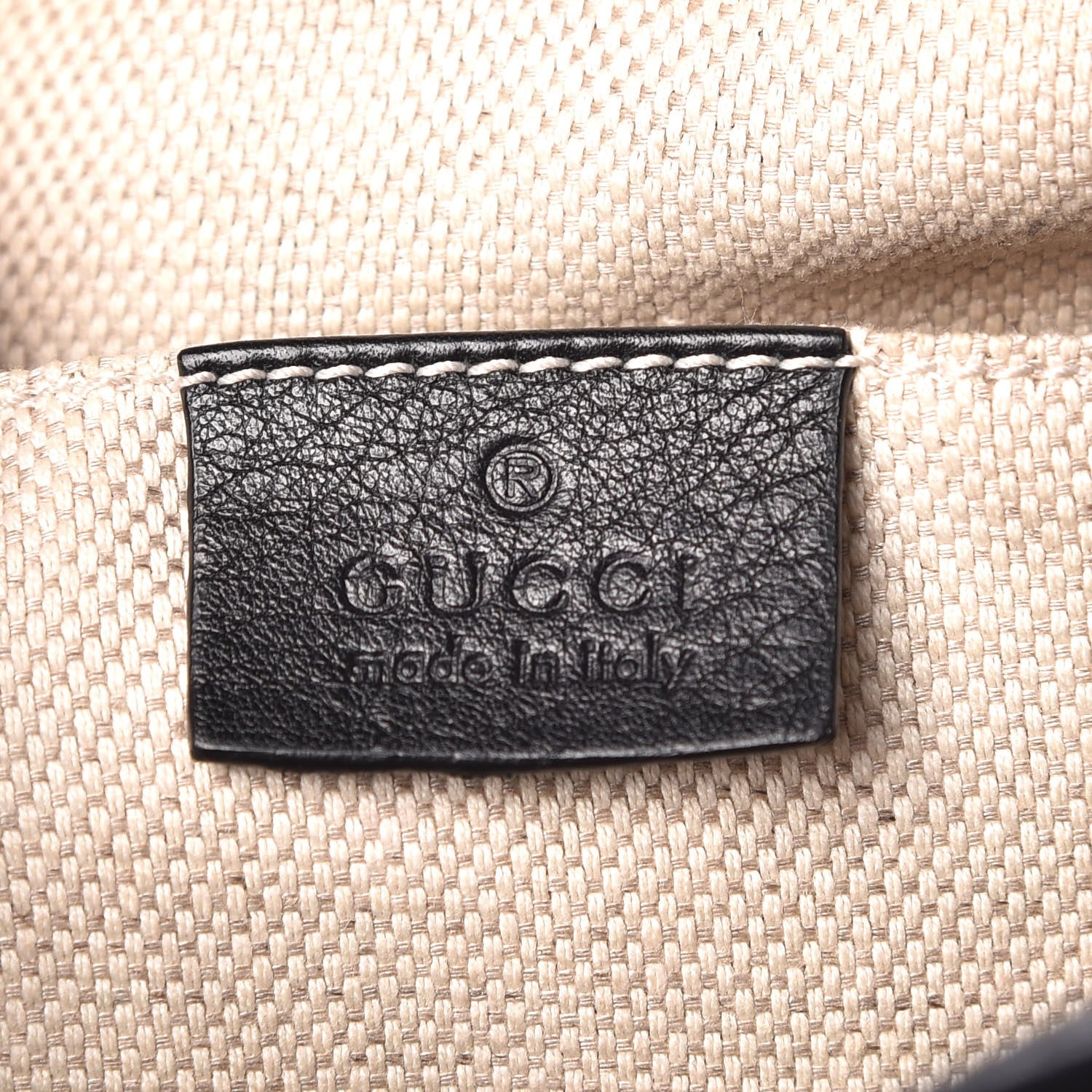 Gucci Pebbled Calfskin Studded Small Soho Disco Bag Black 6 of 7