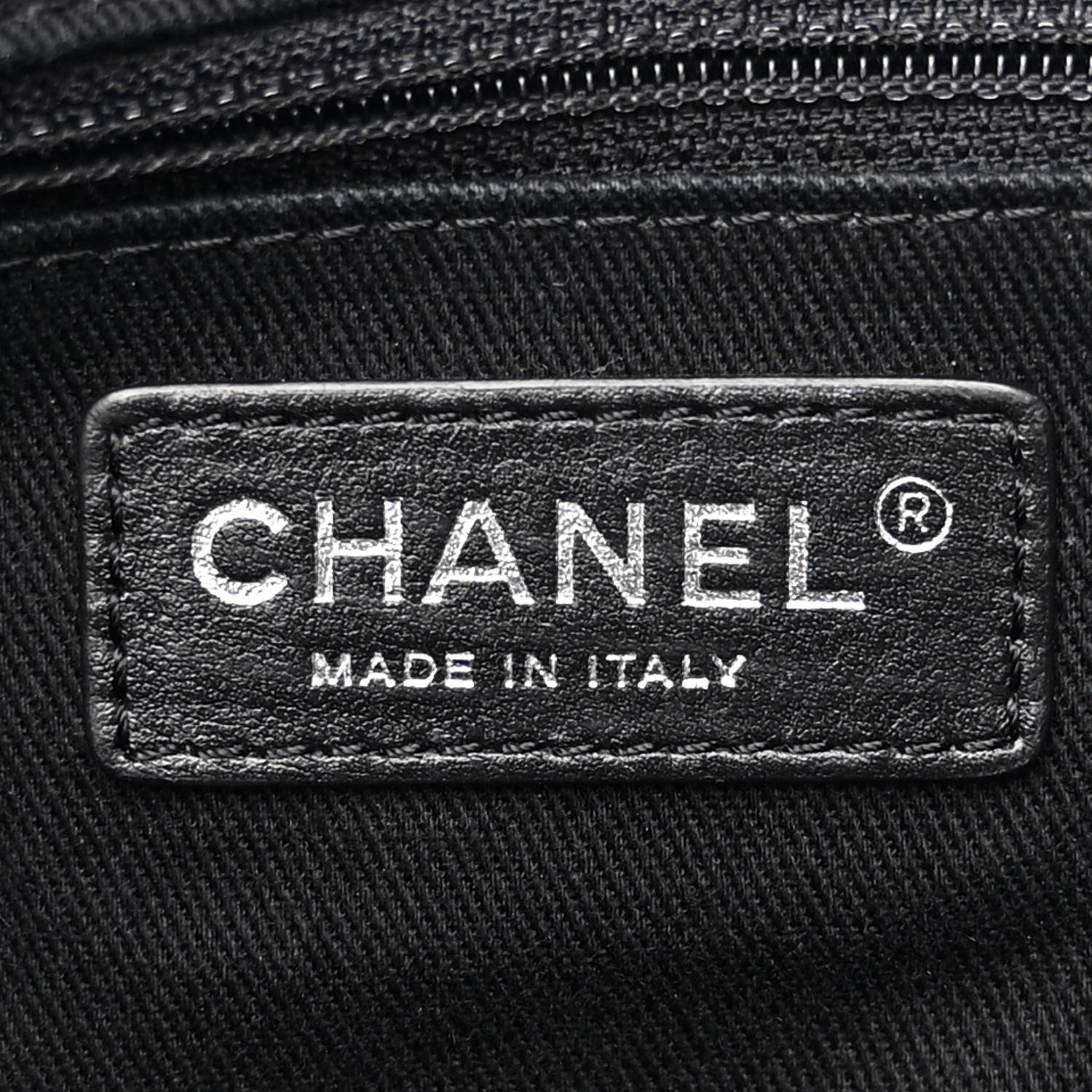 Chanel Grained Calfskin Large Coco Eyelets Shopping Tote Navy 6 of 11