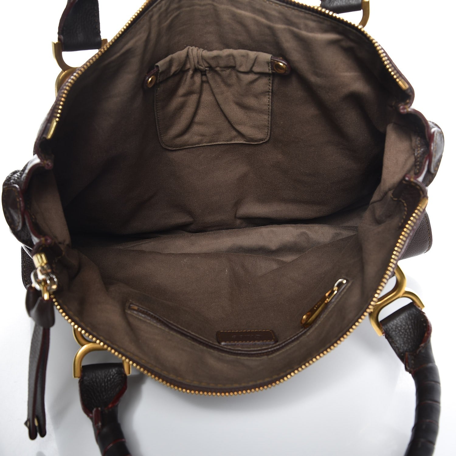 Chloe Calfskin Large Marcie Satchel Truffle 5 of 10