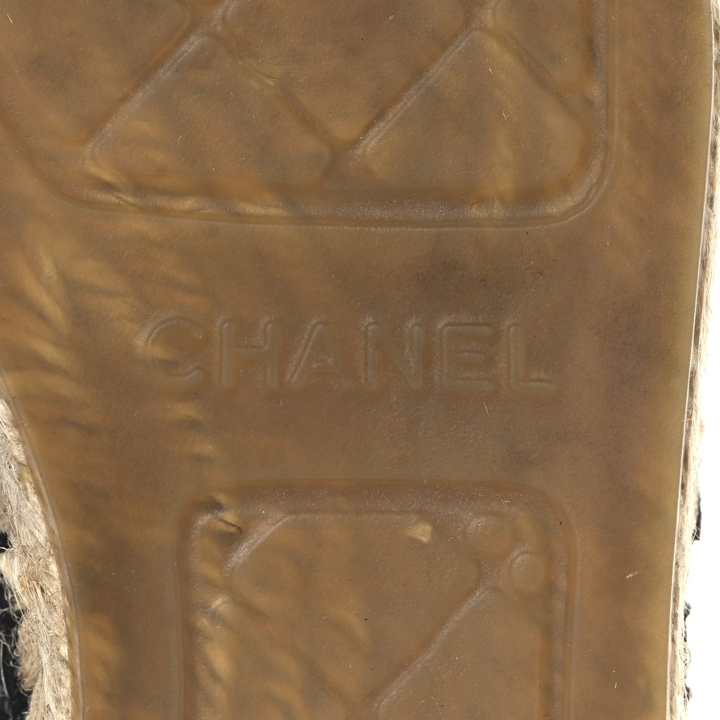 Lambskin Quilted CC Espadrilles 38 Black