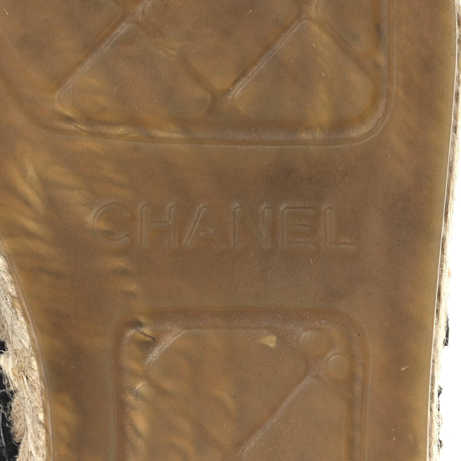 Chanel Lambskin Quilted CC Espadrilles 38 Black 9 of 10