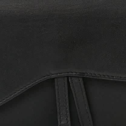 Christian Dior Ultra Matte Calfskin Saddle Belt Clutch Black 7 of 9