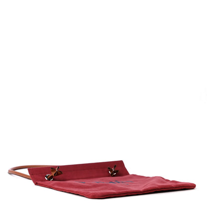 Hermes Canvas Swift Aline Grooming Bag Rouge H Gold 3 of 5