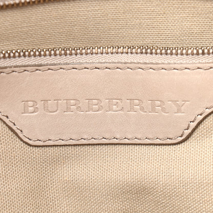 Burberry Canvas House Check Small Parsons Hobo Light Beige 8 of 8