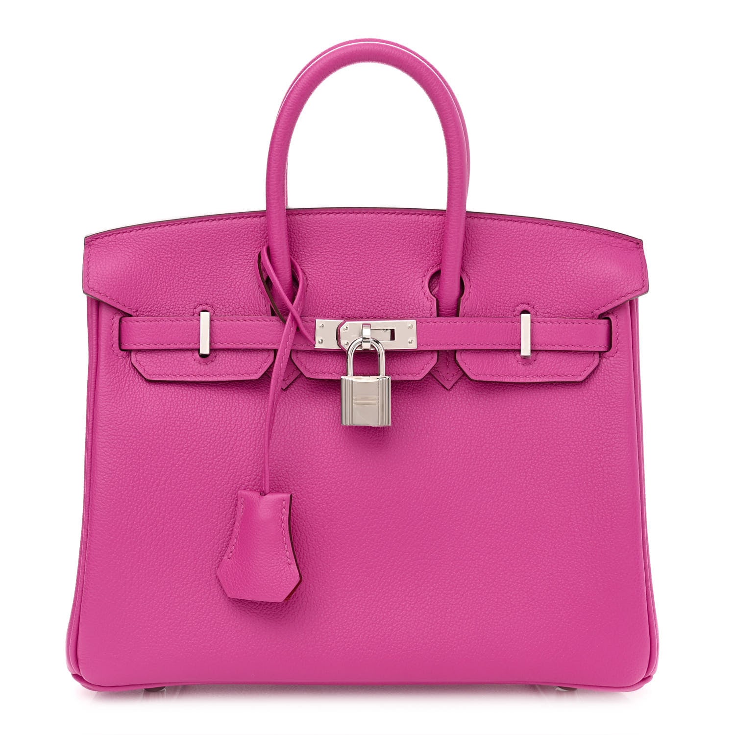Hermes Taurillon Novillo Verso Birkin 25 Magnolia Rouge Casaque 1 of 11