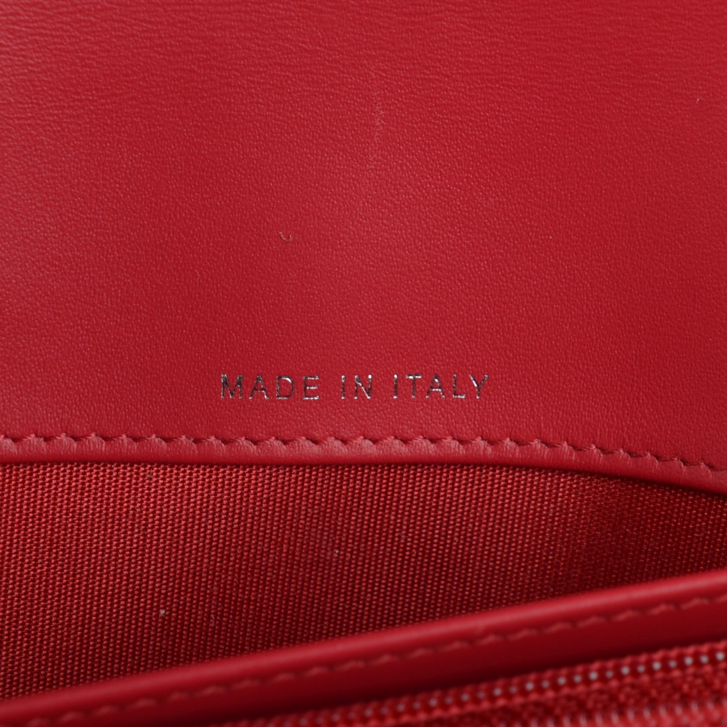 Chanel Patent Calfskin Quilted Boy Wallet on Removable Chain Red 7 of 8