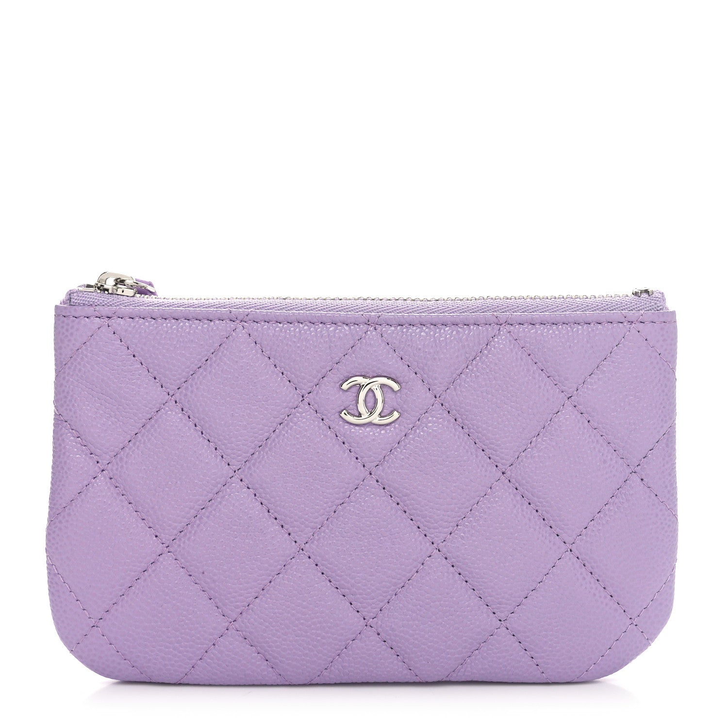 Chanel Caviar Quilted Small Cosmetic Case Light Purple 1 of 8