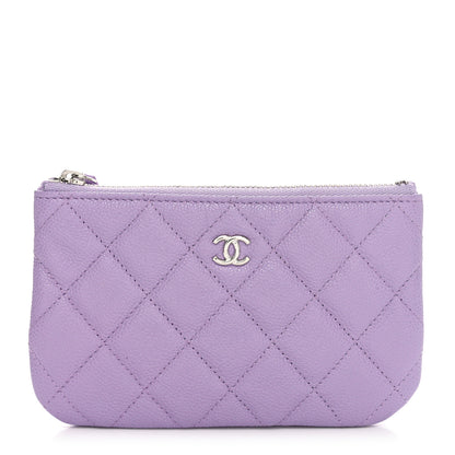 Chanel Caviar Quilted Small Cosmetic Case Light Purple 1 of 8