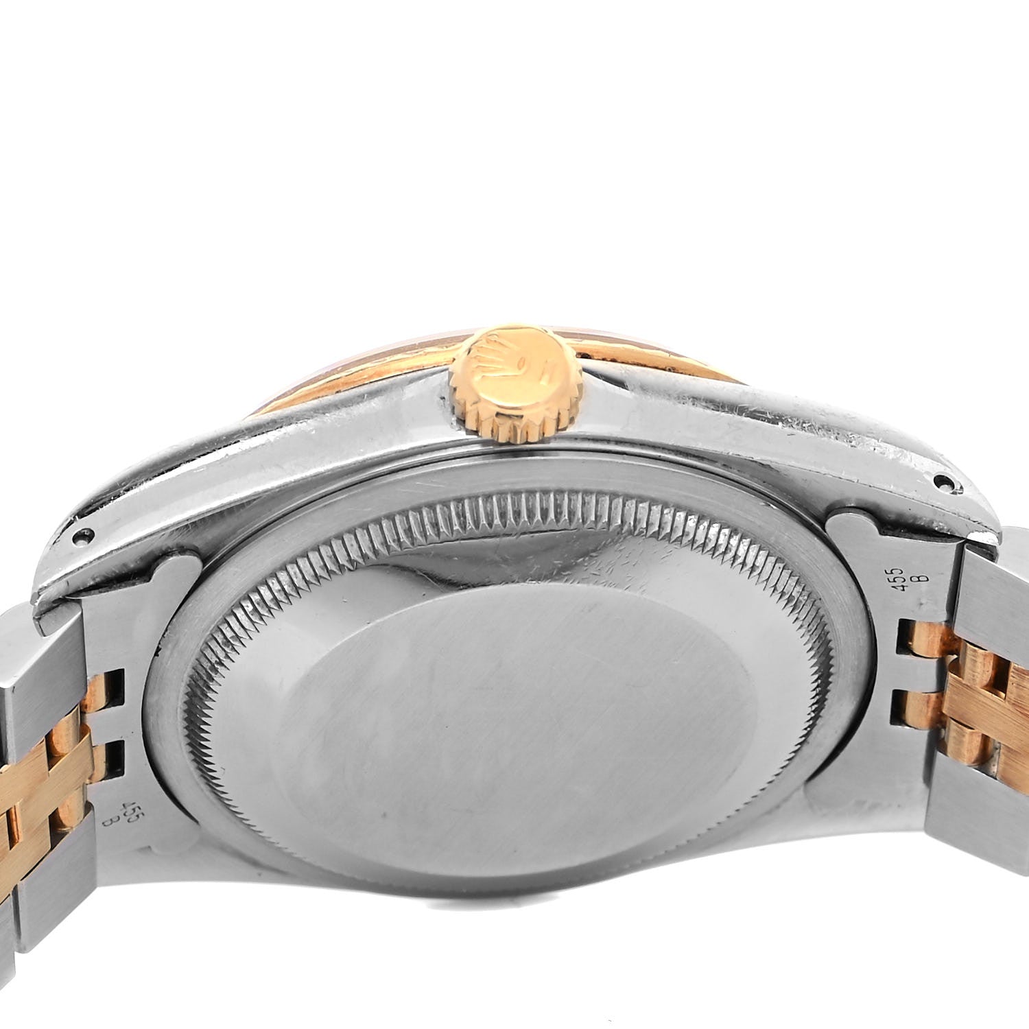 Rolex Stainless Steel 18K Yellow Gold Diamond 36mm Oyster Perpetual Datejust Watch Champagne 16233 4 of 4