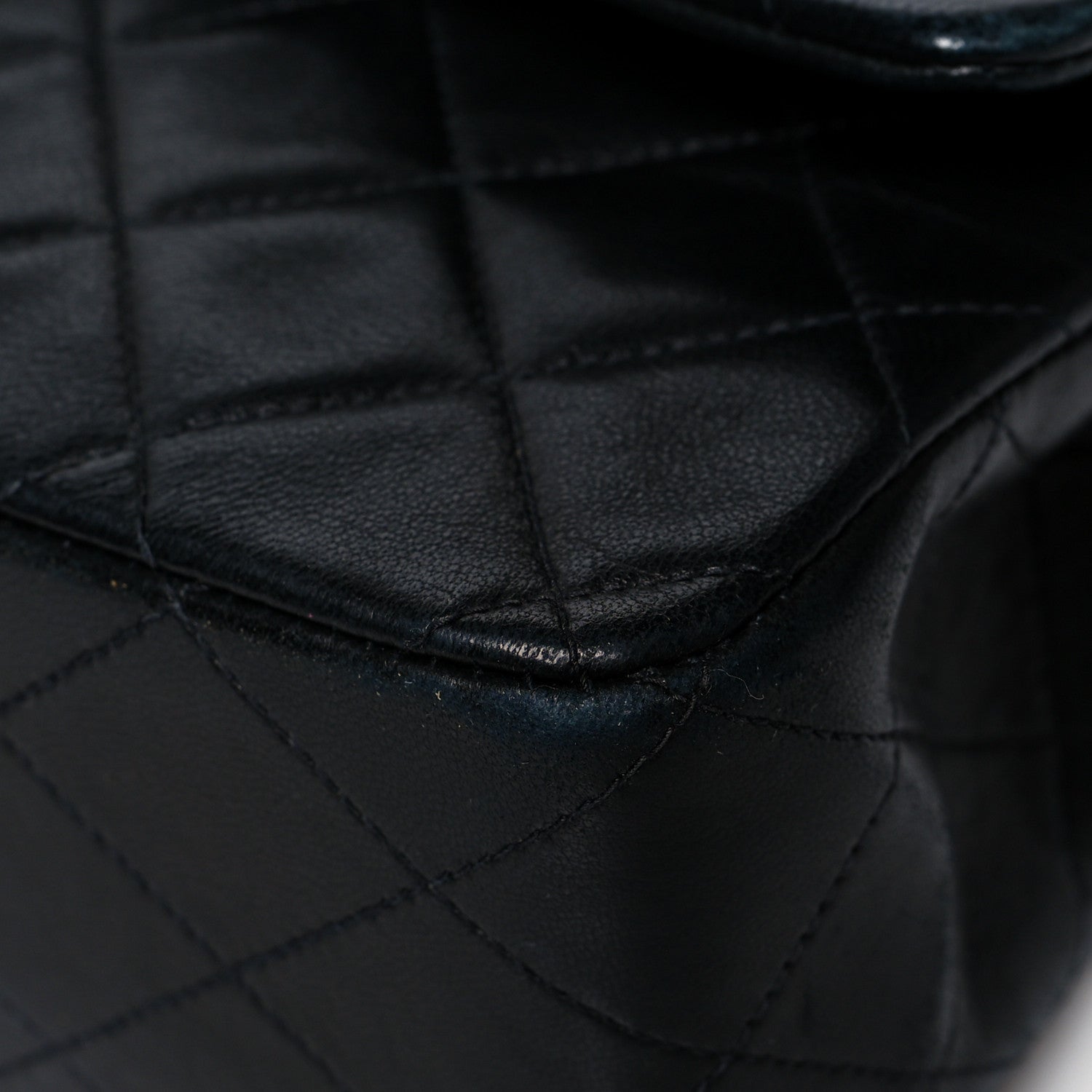 Chanel Lambskin Quilted Medium Double Flap Black 10 of 16