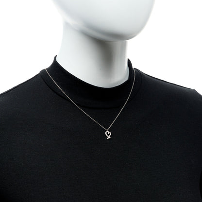 Tiffany 18K White Gold Diamond Mini Paloma Picasso Loving Heart Pendant Necklace 2 of 6