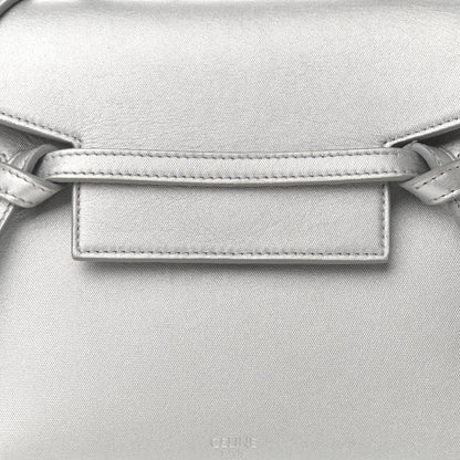 Celine Laminated Calfskin Nano Belt Bag Silver 8 of 13