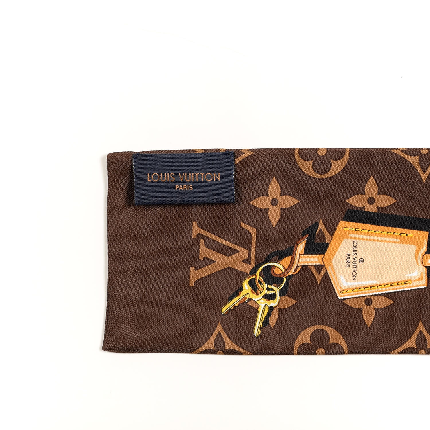 Louis Vuitton Silk Monogram Confidential Bandeau Brown 4 of 4