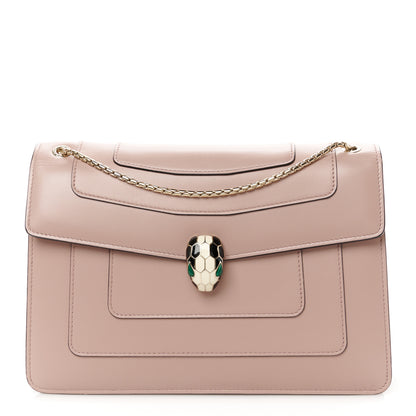 Bulgari Calfskin Serpenti Forever Shoulder Bag Light Pink 1 of 12