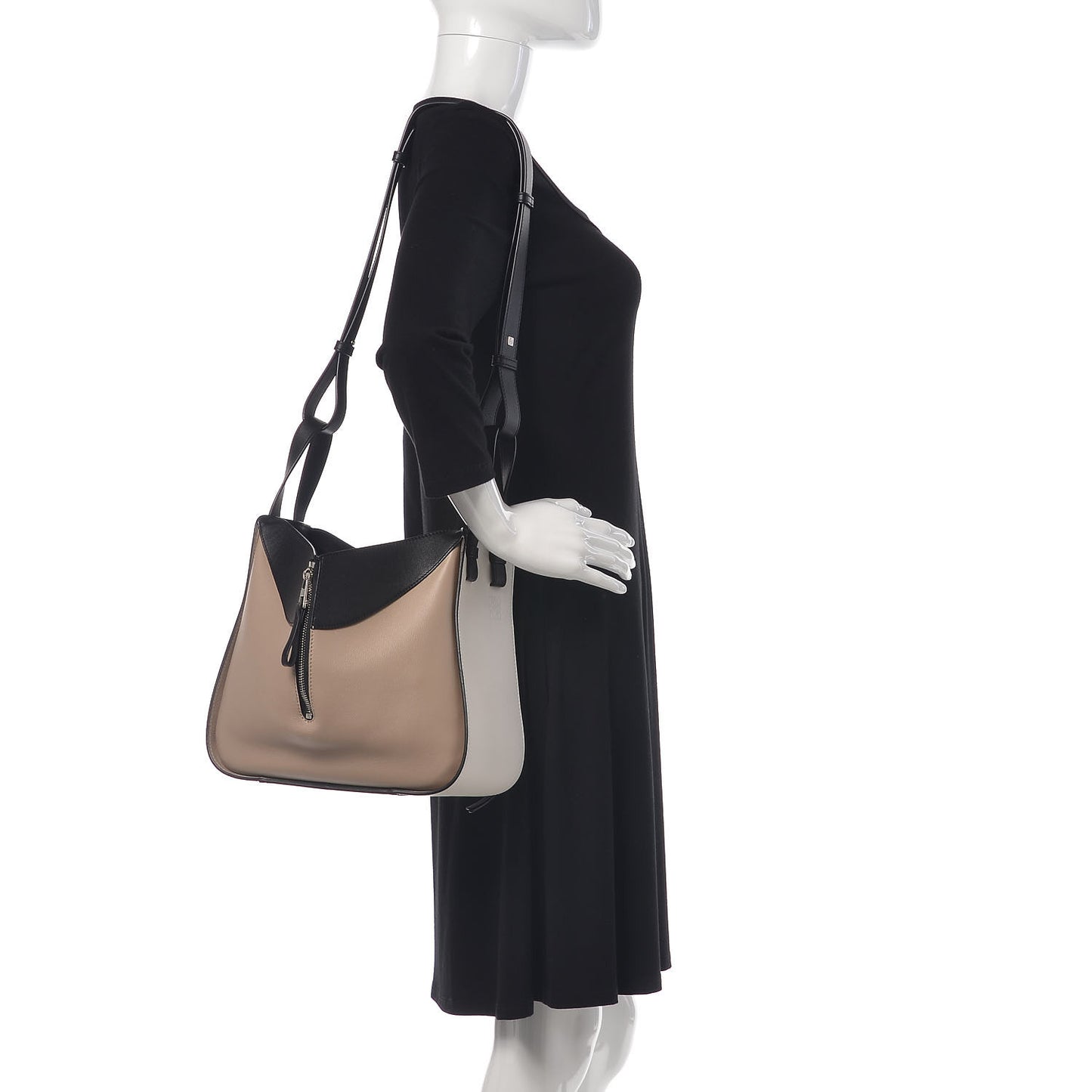 Calfskin Small Hammock Shoulder Bag Soft White