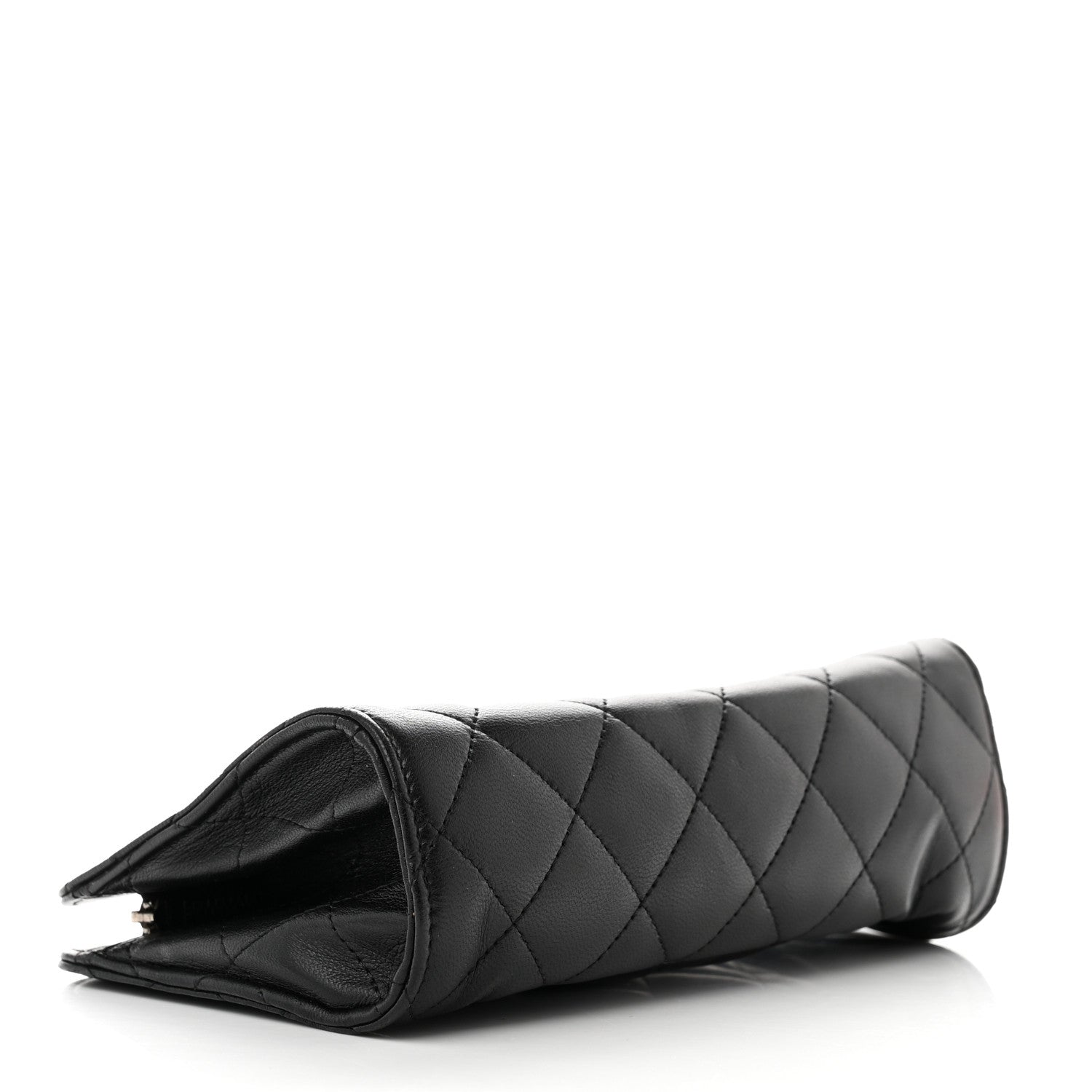 Chanel Lambskin Quilted Cosmetic Case Black 4 of 7