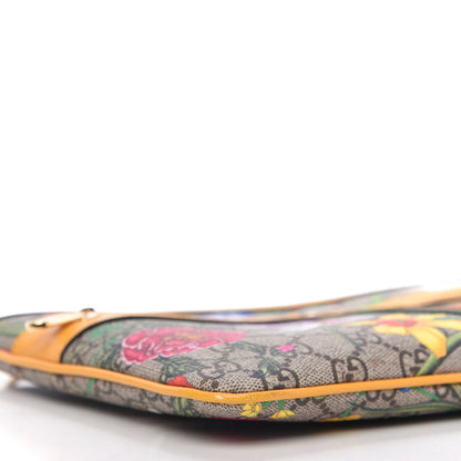 Gucci GG Supreme Monogram Flora Large Ophidia Pouch Clutch Beige Multicolor Crop 6 of 11