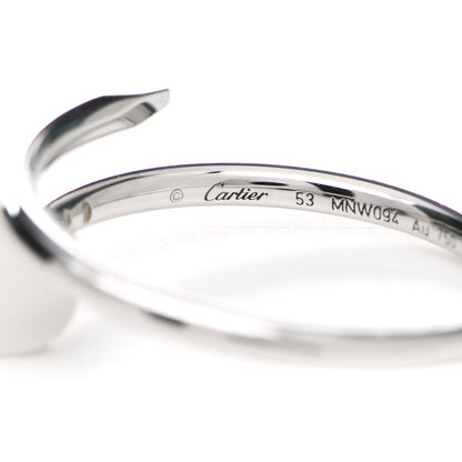 Cartier 18K White Gold Small Juste Un Clou Ring 53 6.25 4 of 6