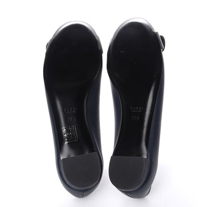 Gucci Calfskin Sachalin Flats 38.5 Blue 5 of 10