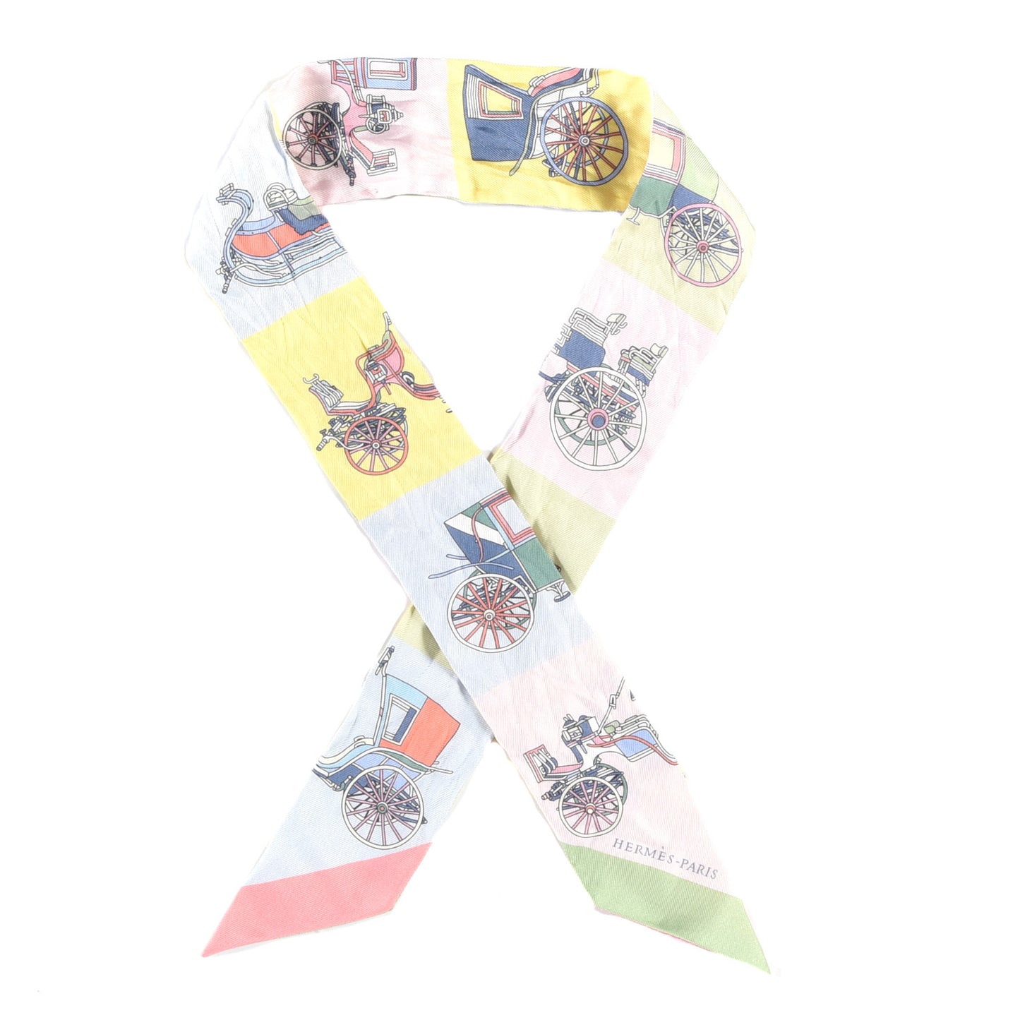 Silk Les Voitures Exquises Twilly Rose Pale Jaune Pale