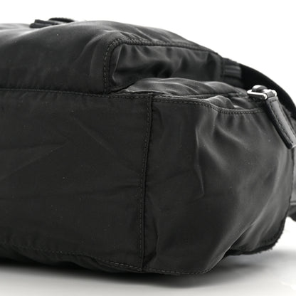Prada Tessuto Nylon Saffiano Small Vela Messenger Black 9 of 13