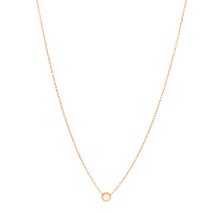 Cartier 18K Pink Gold Diamond LM D'Amour Pendant Necklace 1 of 6