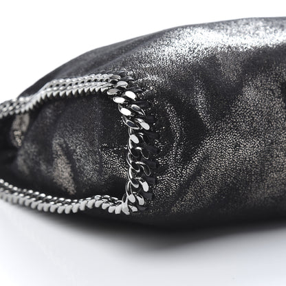 Stella McCartney Chamois Shiny Dotted Falabella Fold Over Tote Ruthenium 9 of 10