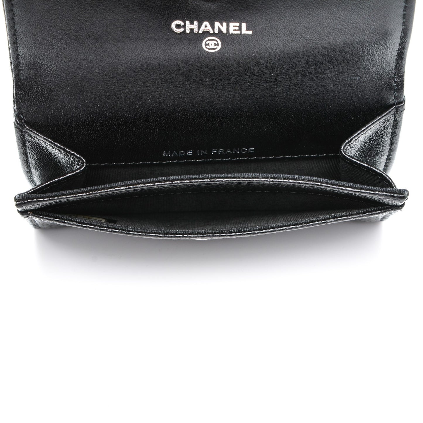 Caviar Timeless CC Flap Card Holder Black