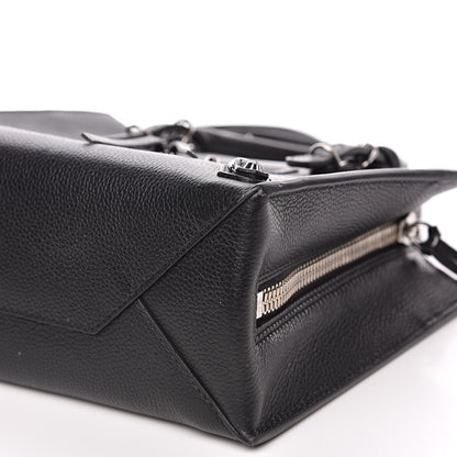 Balenciaga Grained Calfskin Papier Mini A4 Zip Around Tote Black 10 of 11