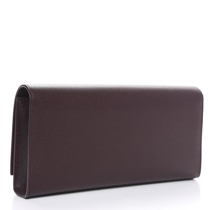 Saint Laurent Grain De Poudre Classic Monogram Cassandre Clutch Amaranto 3 of 9