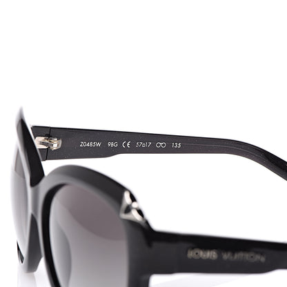 Louis Vuitton Acetate Hortensia Sunglasses Z0485W Black Glitter 5 of 8
