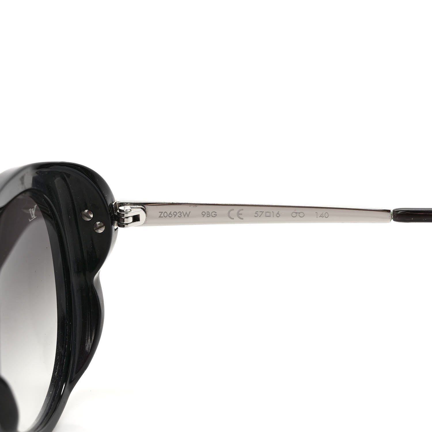 Louis Vuitton Acetate Bluebell Sunglasses Z0693W Black Glitter 7 of 10