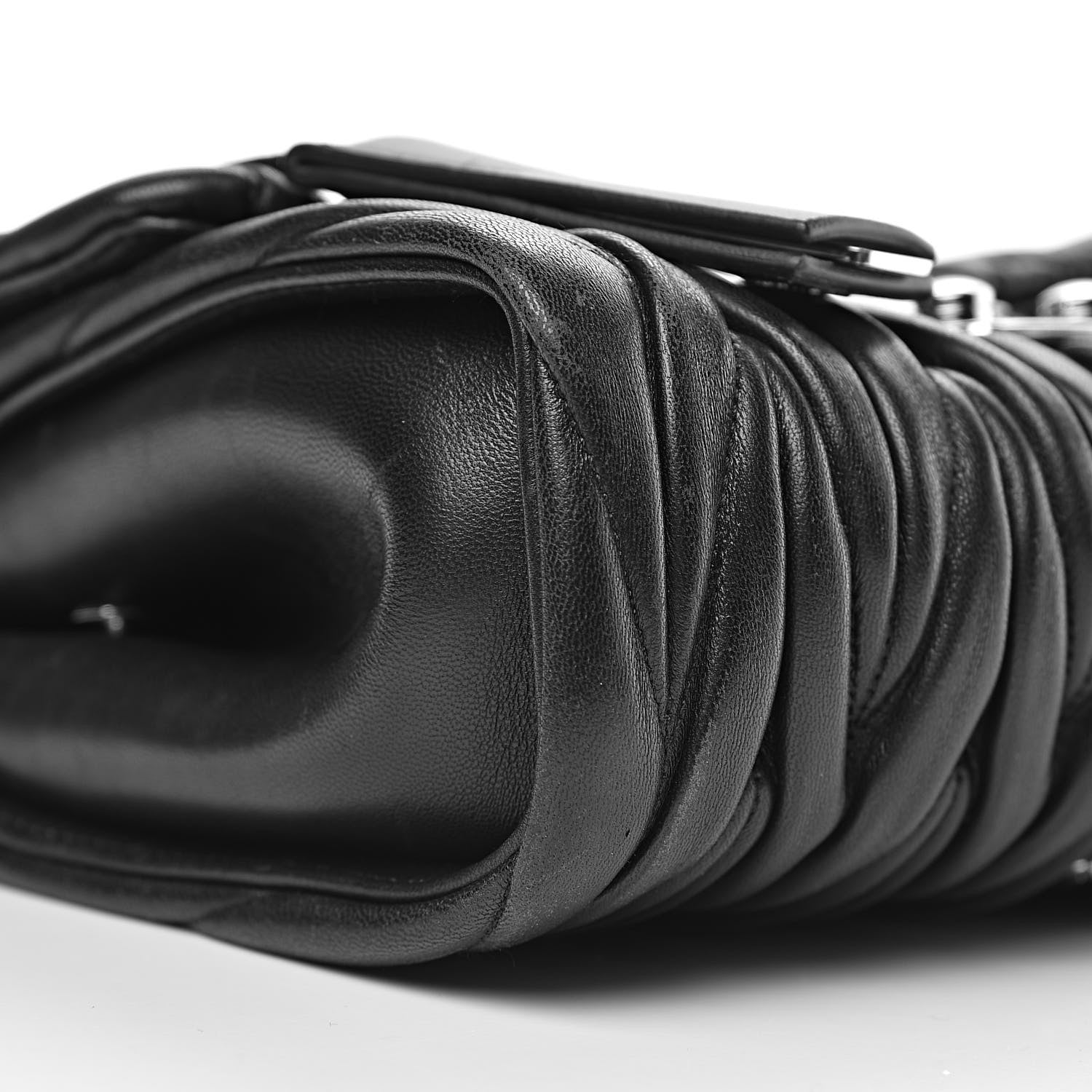 Miu Miu Nappa Matelasse Flap Black 9 of 11