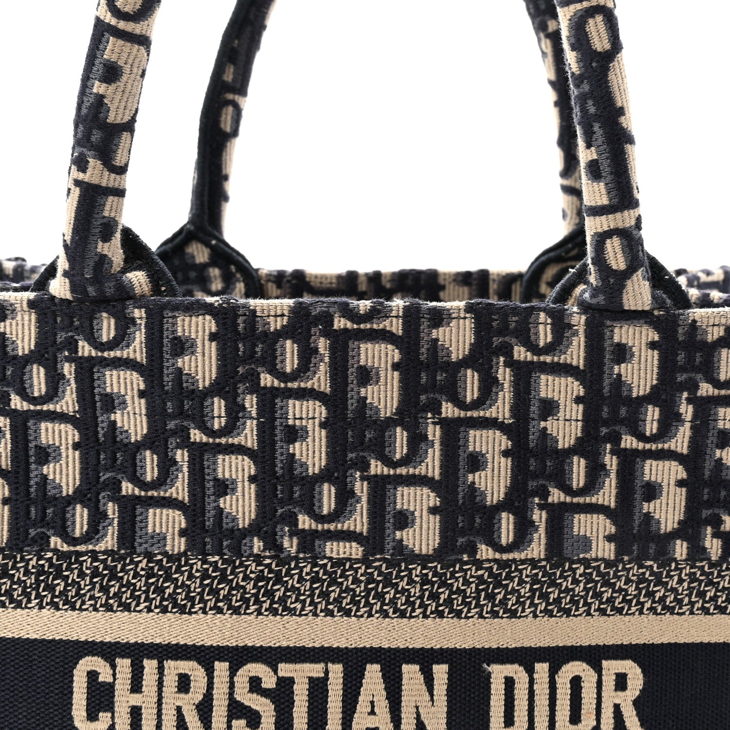 Christian Dior Oblique Small Book Tote Blue Multicolor 8 of 10