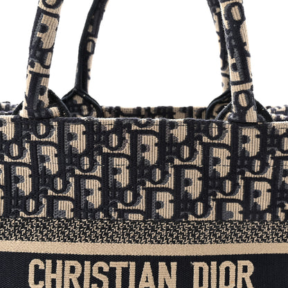 Christian Dior Oblique Small Book Tote Blue Multicolor 8 of 10