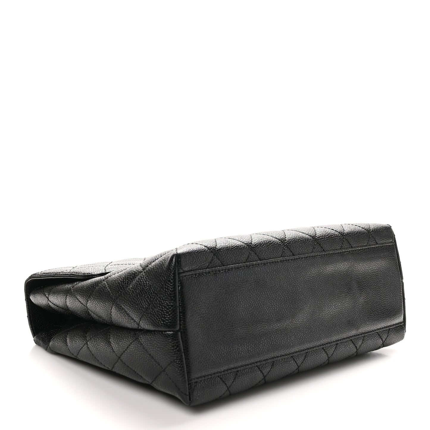Caviar Quilted Jumbo Kelly Flap Black