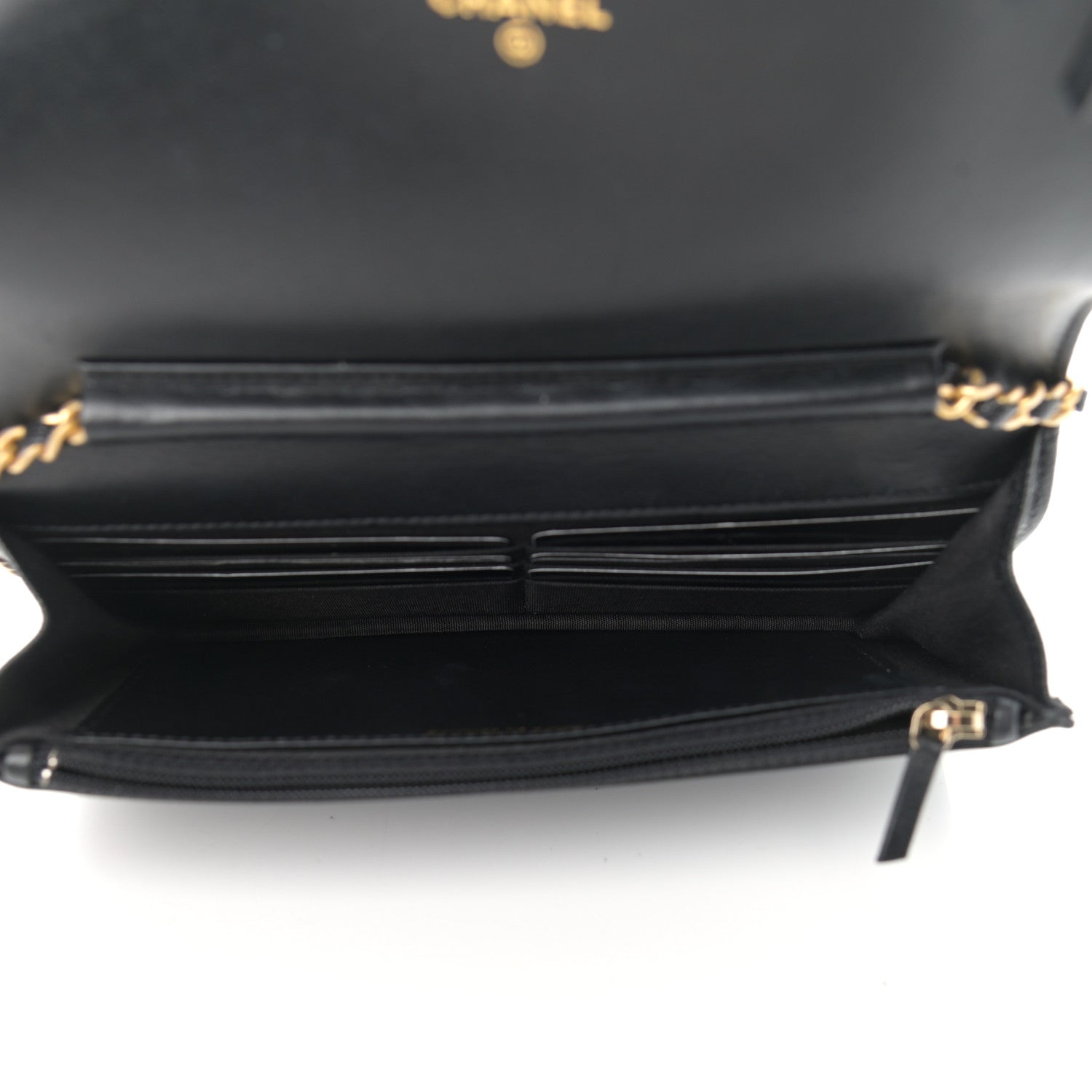 Chanel Caviar Quilted Boy Wallet On Chain WOC Black 4 of 11