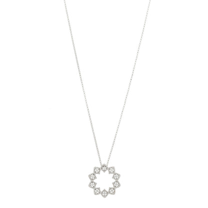 Roberto Coin 18K White Gold Diamond Barocco Pendant Necklace 1 of 5