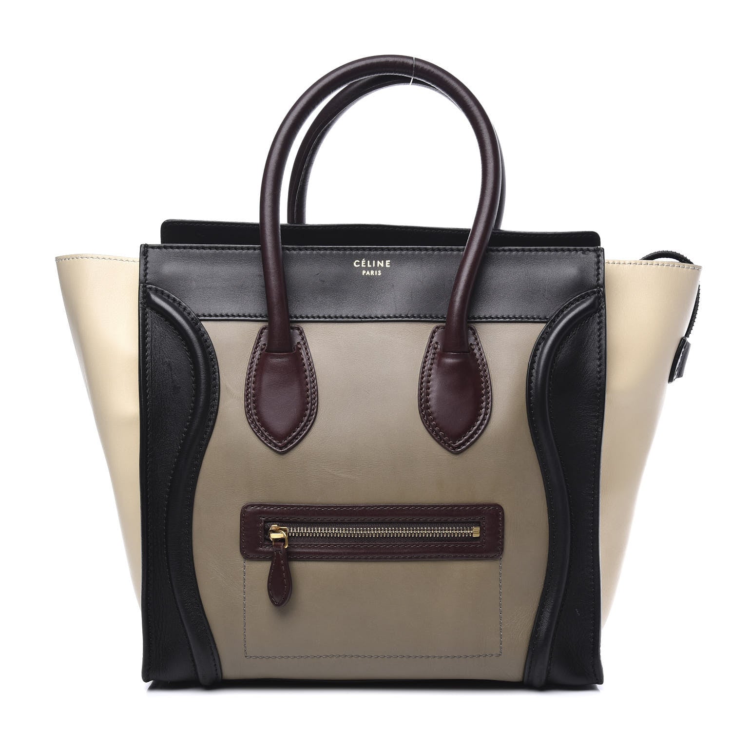 Celine Smooth Calfskin Mini Tri-Color Luggage Grey 1 of 10