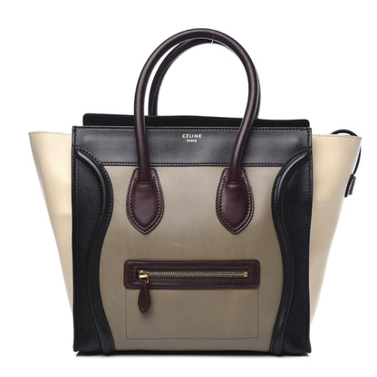 Celine Smooth Calfskin Mini Tri-Color Luggage Grey 1 of 10