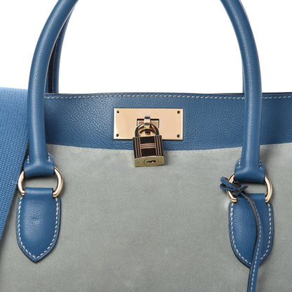 Hermes Veau Grizzly Evercolor Toolbox 26 Bleu Jean 9 of 10